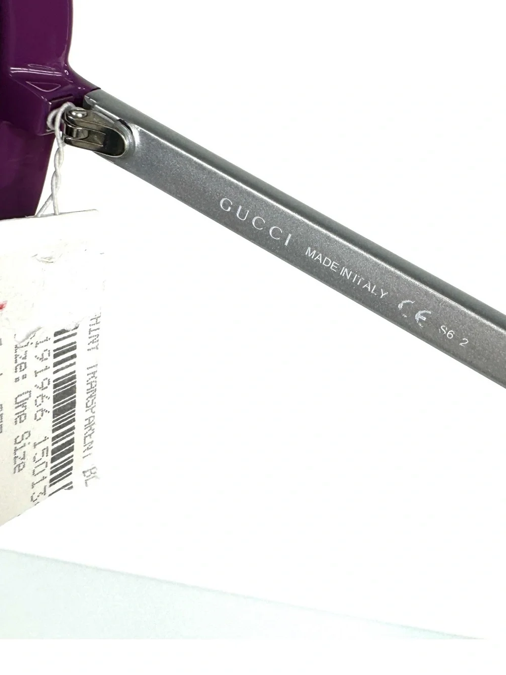 GUCCI 3157 Oversized Sunglasses NEW In Case Violet Silversmoke Made In Italy